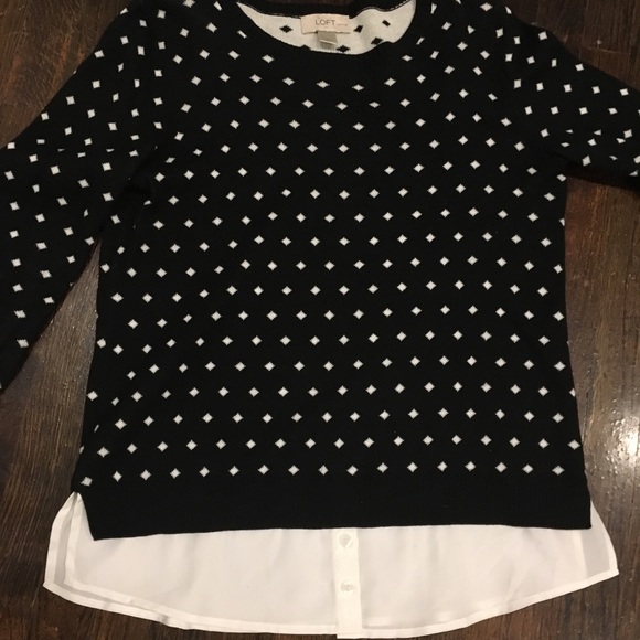 LOFT Sweaters - Loft Twofer Sweater - Size SP Petite